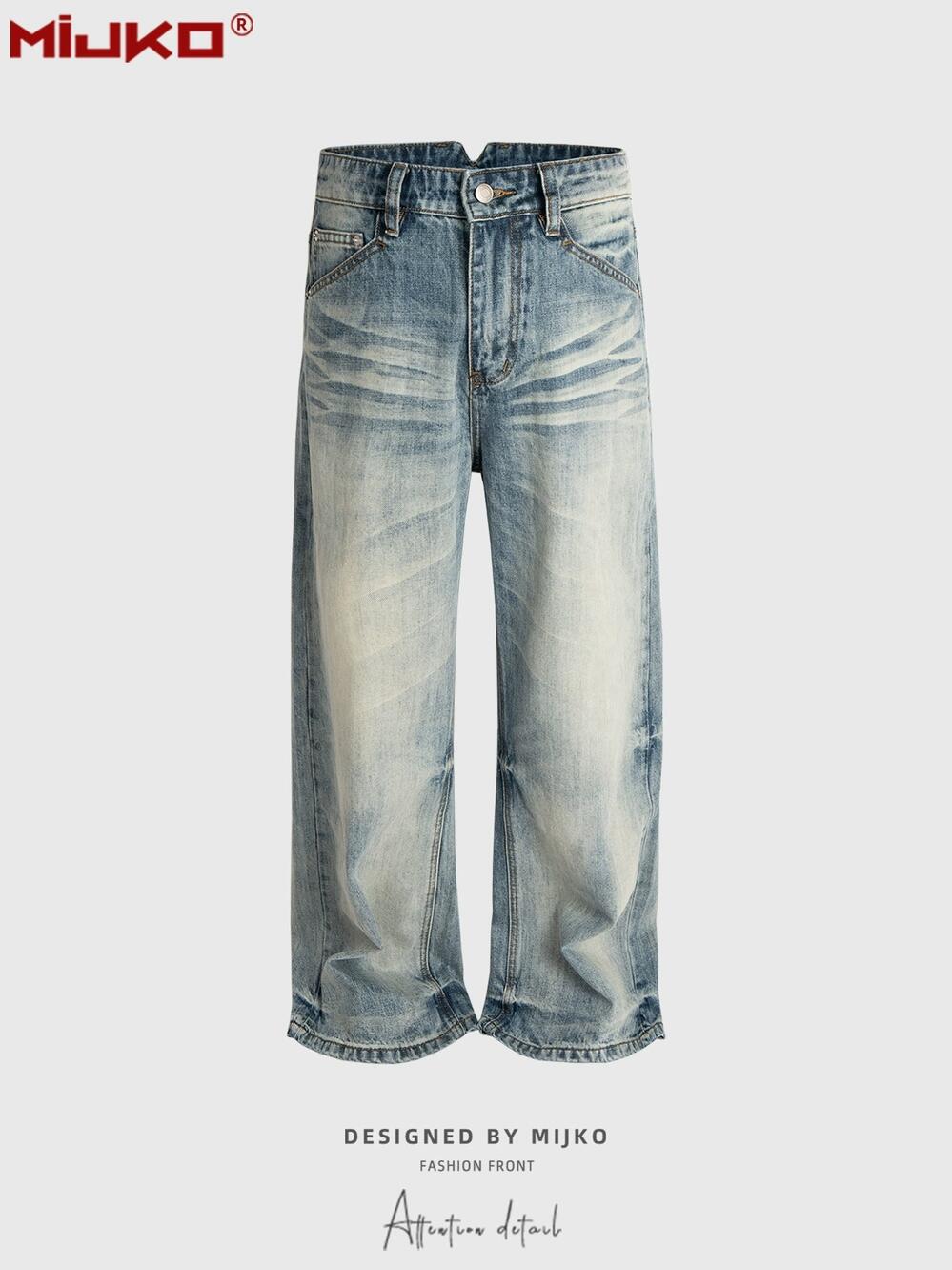 楽天市場】新作 MiJKO メンズファッション ビンテージ風 デニム パンツ