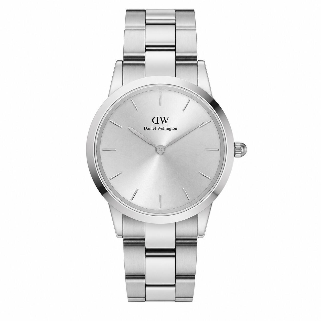 【ギフト対応可】ダニエルウェリントン DANIEL WELLINGTON 腕時計 ICONIC LINK UNITONE 28 アイコニックリンク シルバー アナログ おしゃれ 人気 ブランド 誕生日 記念 プレゼント ギフト 送料無料|perte