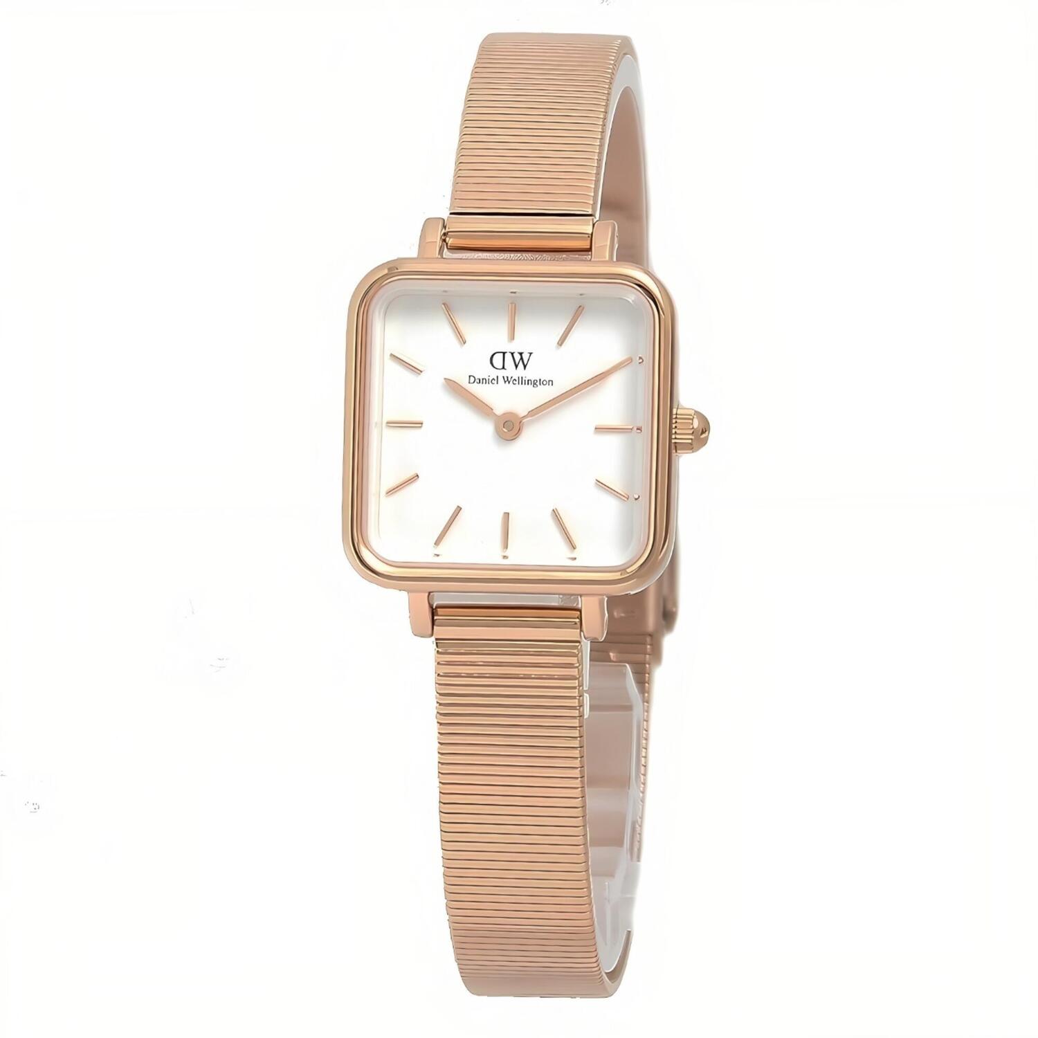 【ギフト対応可】ダニエルウェリントン DANIEL WELLINGTON 腕時計 Quadro Studio Rose Gold 22 クアドロ ホワイト ローズゴールド アナログ おしゃれ 人気 ブランド 誕生日 記念 プレゼント ギフト 送料無料