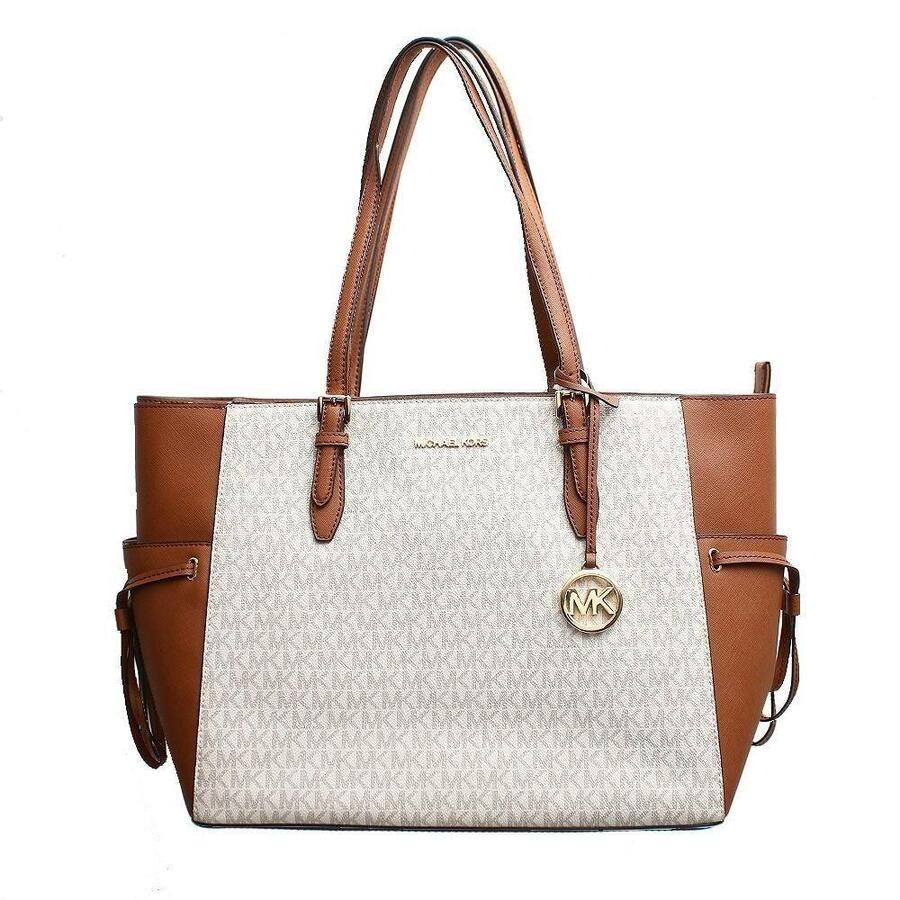 マイケルコース MICHAEL KORS トートバッグ GILLY LG DRWSTG TRVL TOTE VANILLA バニラ レディース 人気 ブランド おしゃれ 誕生日 記念 プレゼント ギフト 送料無料