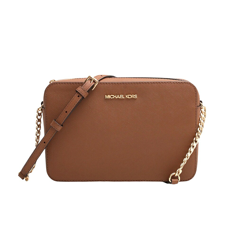 マイケルコース MICHAEL KORS JET SET ITEM LG EW CROSSBODY ショルダーバッグ 35T8GTTC9L-LUGGAGE レディース ブラウン おしゃれ 誕生日 記念 プレゼント ギフト 送料無料