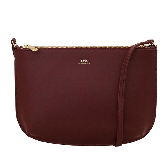 アーペーセー A.P.C. ショルダーバッグ sac sarah ボルドー ポシェット 型掛け カバン ポーチ ロゴ シンプル 無地 本革 レディース おしゃれ 人気 ブランド 誕生日 記念 プレゼント ギフト 送料無料