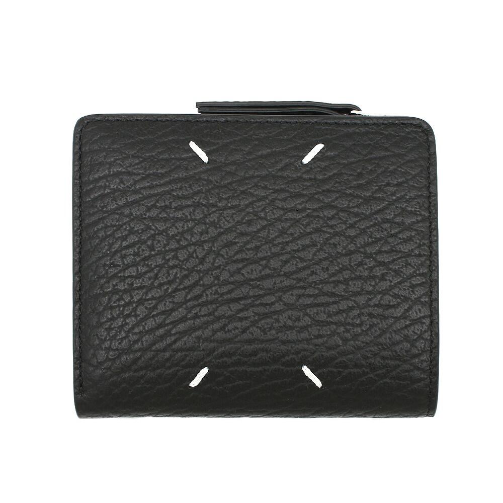 【ギフト対応可】メゾンマルジェラ MAISON MARGIELA 二つ折り財布 4 Stitch Bi-fold Wallet in Black メンズ レディース BLACK ブラック ファッション 人気 ブランド おしゃれ 誕生日 記念 プレゼント ギフト 送料無料｜perte
