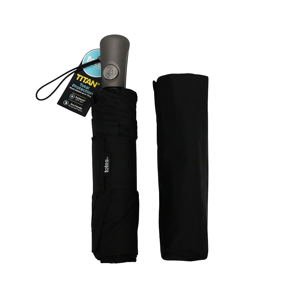 【ギフト対応可】トーツ  Totes 折りたたみ傘 Recycled Total Protection Compact Folding Umbrella トーツ リサイクルド トータルプロテクション コンパクト ブラック 人気 ブランド おしゃれ 誕生日 記念 プレゼント ギフト 送料無料
