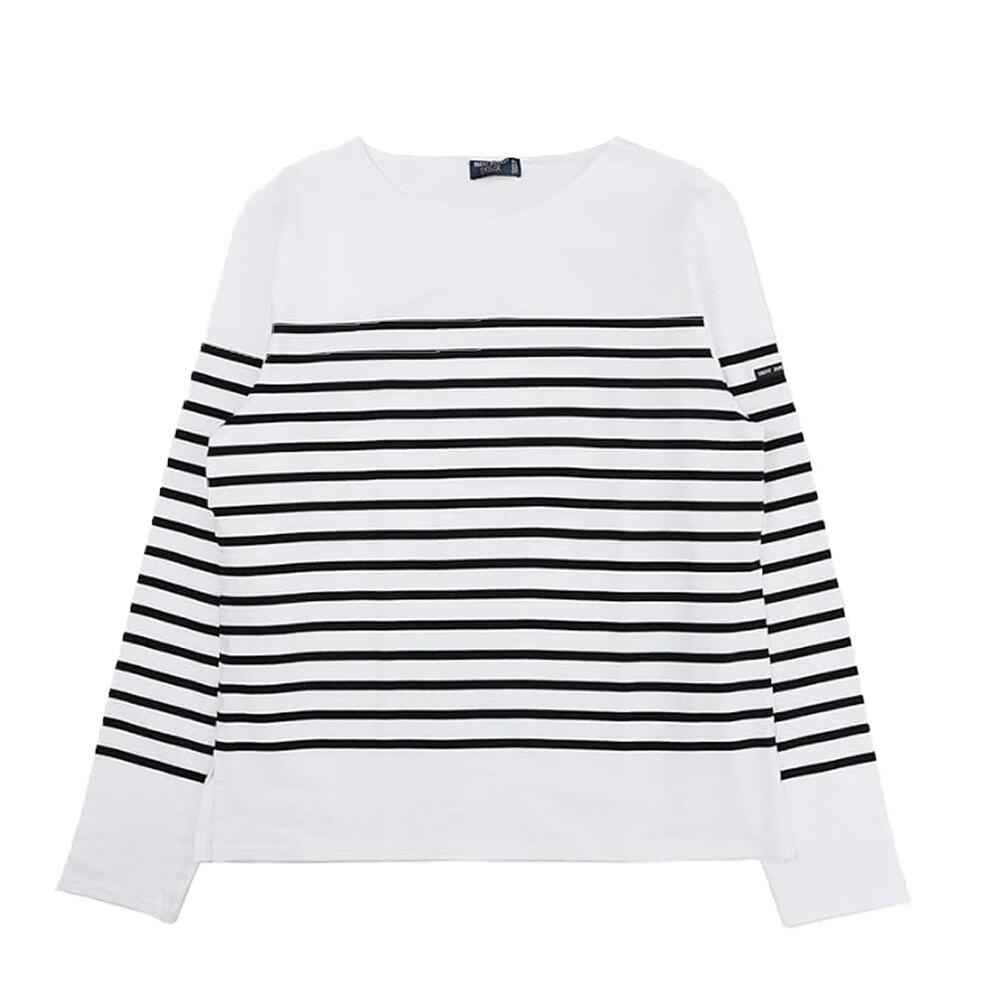 【ギフト対応可】セントジェームズ SAINT JAMES ロングTシャツ NAVAL ロンT 長袖 ボーダー ボートネック カットソー ホワイト ブラック ファッション 人気 ブランド おしゃれ 誕生日 記念 プレゼント ギフト 送料無料