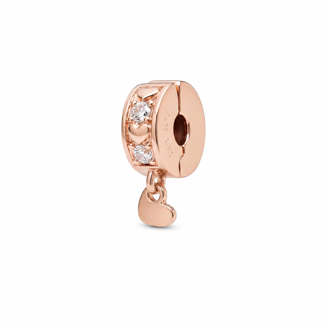 【ギフト対応可】パンドラ PANDORA チャーム Moments Infinite Hearts Sparkling Dangling Clip Charm ハート ブレスレット キュービックジルコニア ローズゴールド レディース アクセサリー ジュエリー 人気 ブランド おしゃれ 誕生日 記念 プレゼント ギフト 送料無料｜perte