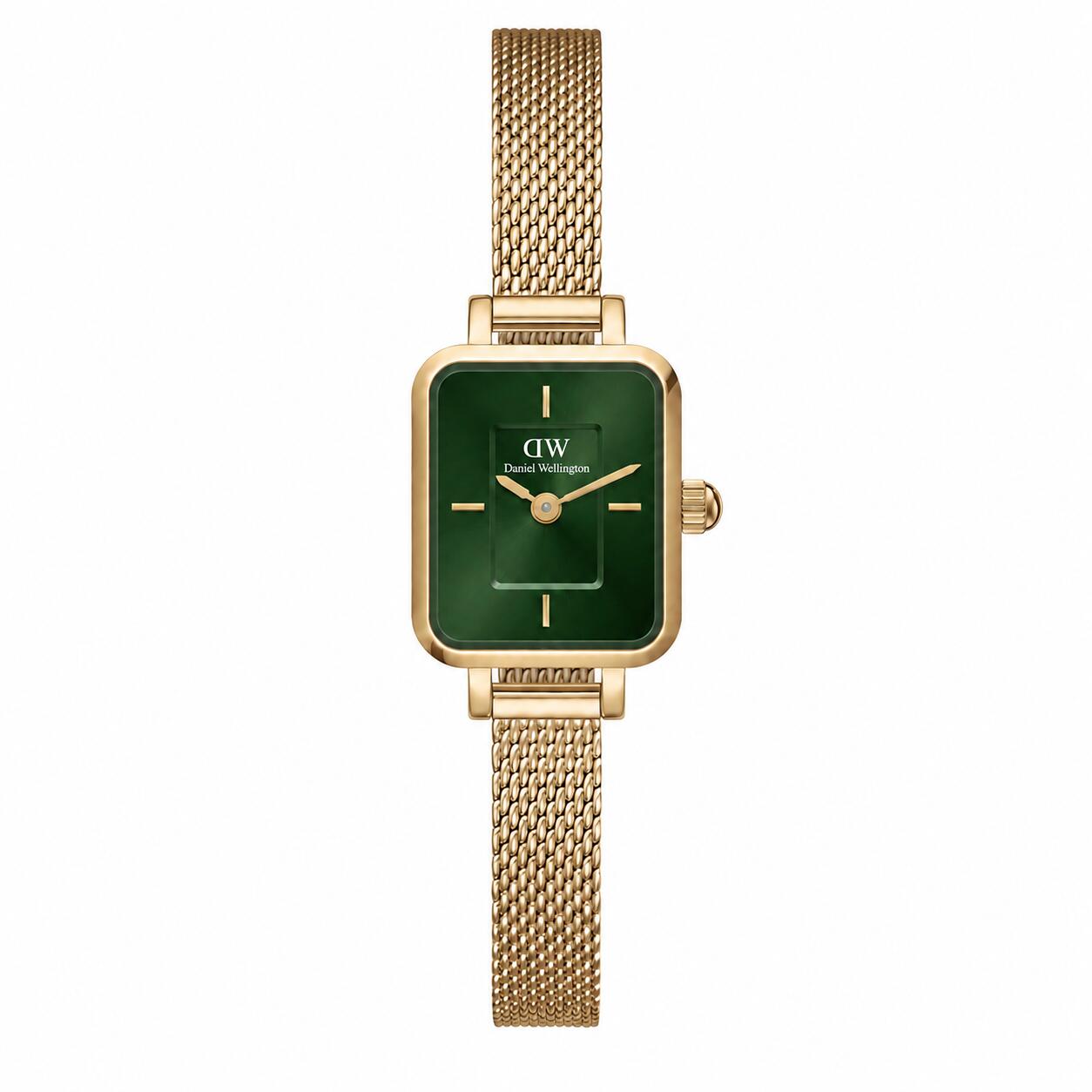 【ギフト対応可】ダニエルウェリントン DANIEL WELLINGTON 腕時計 QUADRO MINI EVERGOLD EMERALD レディース エメラルド 日本製クオーツ 人気 ブランド おしゃれ 誕生日 記念 プレゼント ギフト 送料無料|perte