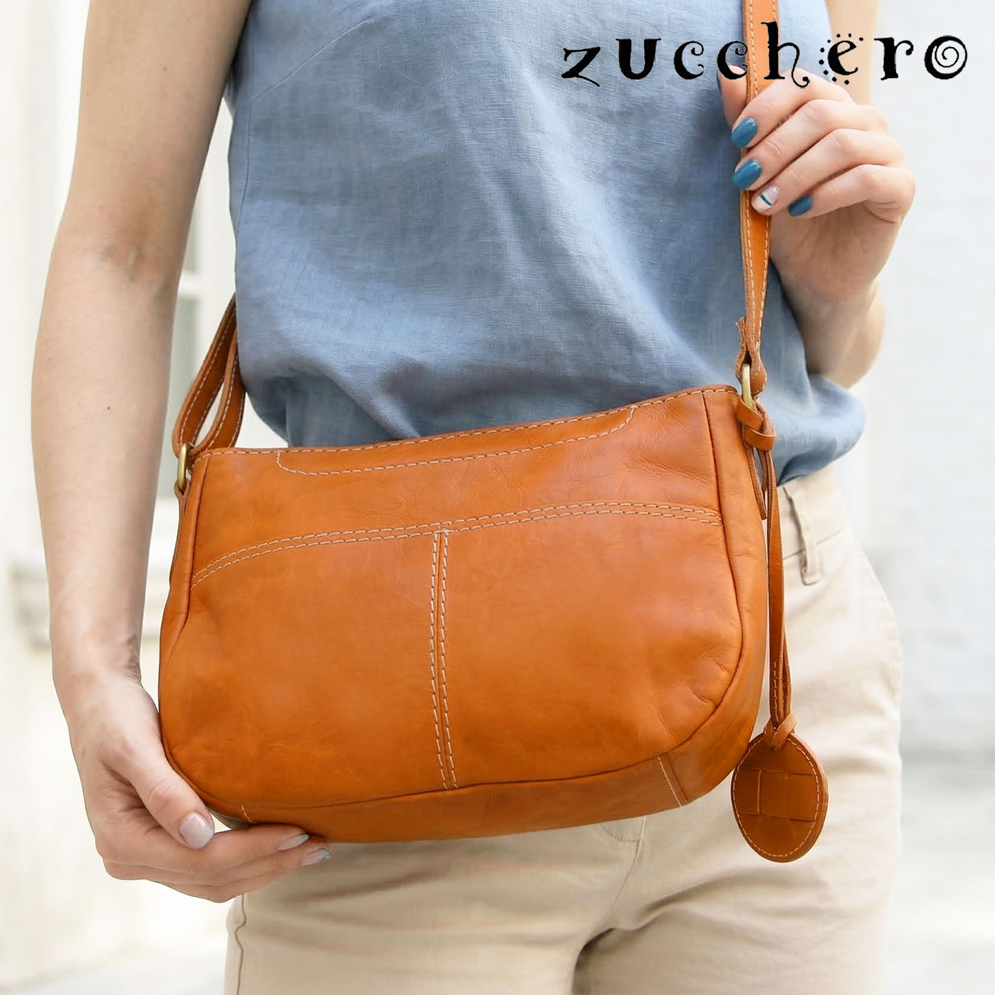 尖んがり10倍 zucchero ズッケロ 御徒面子 貨物輸送無料 49531 本革 ヌメ革 ショルダーバッグ 肩かけ 曲がった掛け レディース 御徒面子 なめし革 肩先 御徒面子 牛皮 鞄 通い 通学 心地好い
