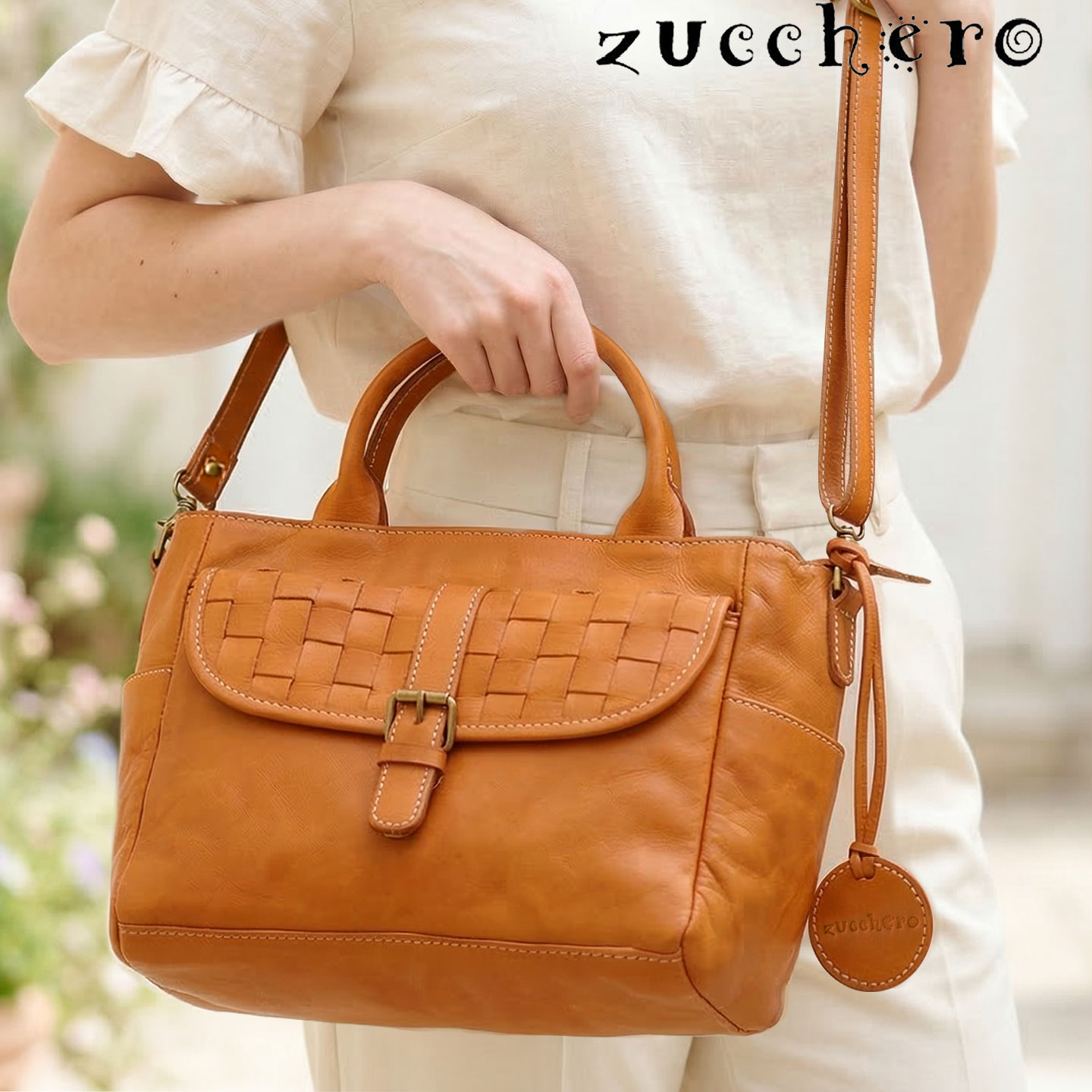 尖んがり10倍 zucchero ズッケロ 御徒面子 貨物輸送無料 49635 本革 ヌメ革 2way メッシュ ハンドバック お手て ショルダーバッグ 肩かけ 曲がった掛け 編み込み レディース 御徒面子 なめし革 肩肉 御徒面子 メッシュ御徒面子 牛皮 鞄 通い 心地よい