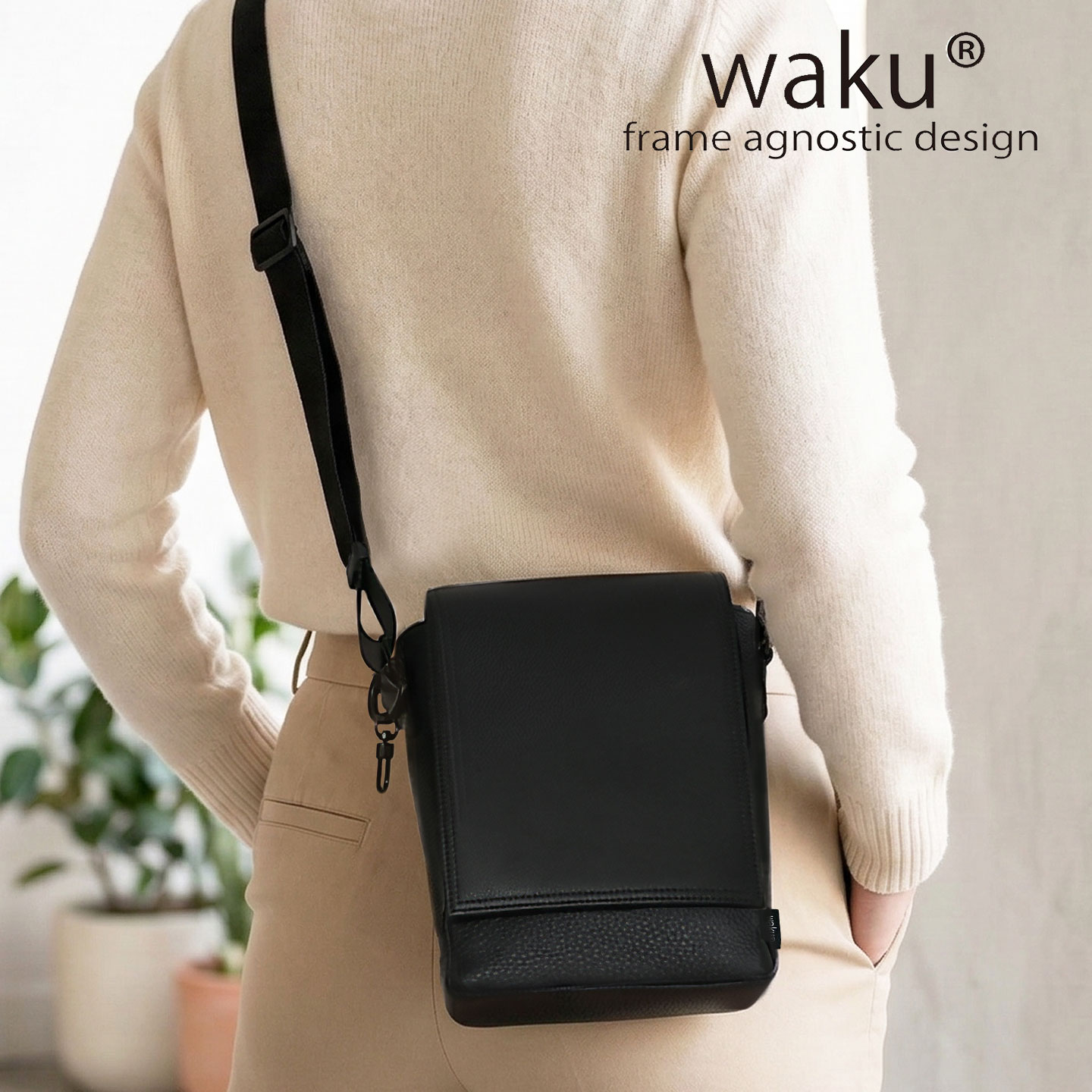 クーポン配布中 本革 waku ワク 送料無料 WK-0099 ソフト ショルダーバッグ 肩掛け 斜め掛け メンズ レディース ユニセックス レザー ショルダー バッグ ボディバッグ レディースバッグ メンズバッグ 牛革 鞄 通勤 通学 カジュアル カジュアルバッグ 軽い アフィリエイト