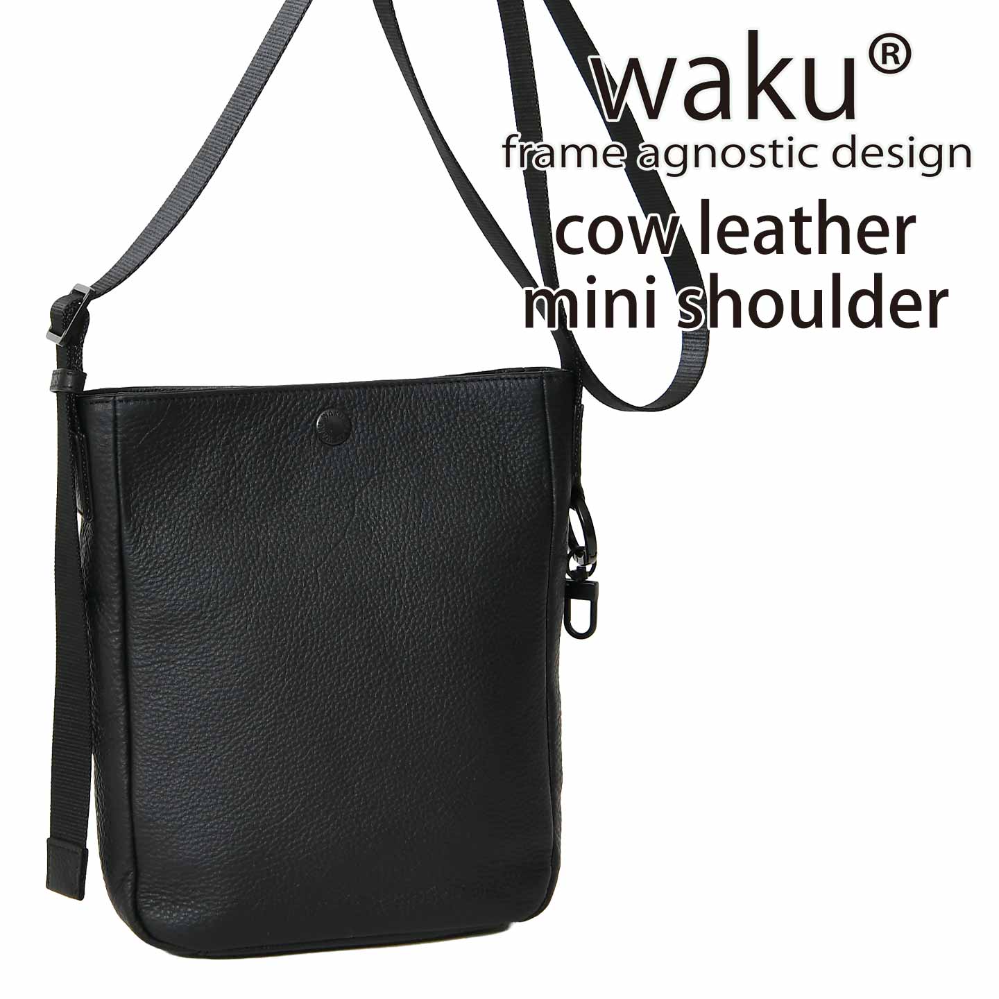 クーポン配布中 本革 waku ワク 送料無料 WK-0104 ソフト 本革 牛革 メンズ レディース レディースショルダーバッグ ショルダーバッグ 肩掛け 斜め掛け ユニセックス レザー ショルダー バッグ レディースバッグ メンズバッグ 本牛革 鞄 カジュアル カジュアルバッグ 軽い