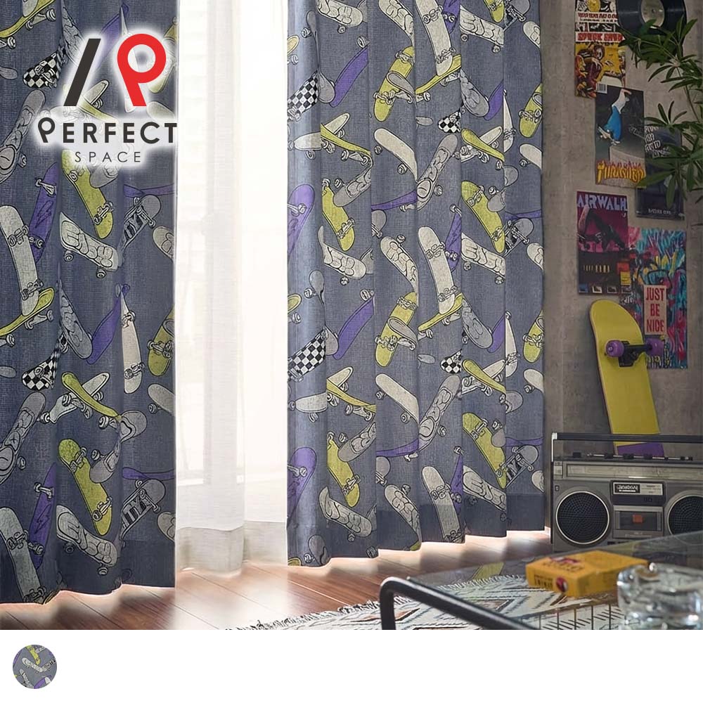当店目あたらしい 購入注文覆い布 2級遮光 スケボー 滑るゲーム盤 柄 表どおり 流行り物 混凝土風 ヴィンテージ風 メンズ ユニ一発やる 薄墨色 パープル 黄色 洗える 洗い濯ぎ可 リビング 臥し所 引っ掛かり付 タッセル付 国内仕立てもの