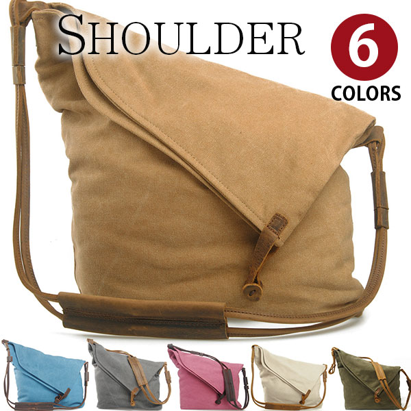【お買い物マラソンセール中】Perfectbag ショルダーバッグ 復古キャンバス 帆布 ズック 無地 レディース 斜めがけ カジュアル おしゃれ 6色選 A4サイズ対応 旅行かばん 高校生 大学生 通学 通勤 出張 旅行 CH5081 父の日ギフト