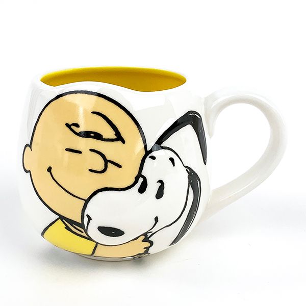 Peanuts スヌーピー Snoopy Face Mug スヌーピー チャーリー 茶色 マッグ コップ 食器 勝手 黄 Foxunivers Com