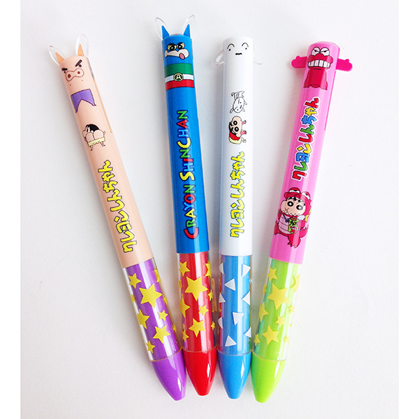 クレヨンしんちゃん mimiペン しんのすけとシロ ２色ボールペン グッズ mcor キャラグッズ perfect world tokyo