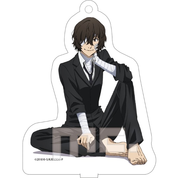 文豪ストレイドッグス アクリルスタンドキーホルダー 黒・太宰治 グッズ (MCOR)画像
