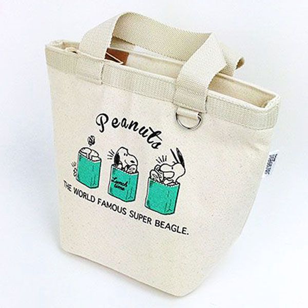 楽天市場 スヌーピー ミニトート ランチタイムｌ シングル ランチバッグ 保冷バック ミント グッズ キャラグッズ Perfect World Tokyo