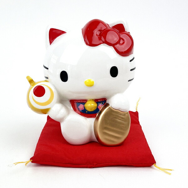 楽天市場】 ハローキティ 貯金箱 フィギュアバンク 福招き