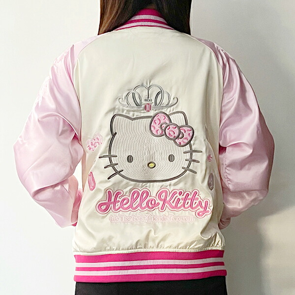 楽天市場】ハローキティ ジュエリーリボン スカジャン Lサイズ メンズ