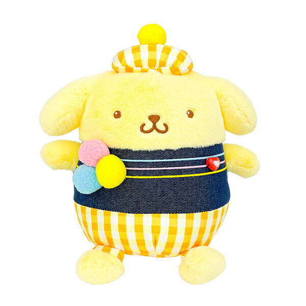 楽天市場】 ギンガムデニム ポムポムプリン S ぬいぐるみ
