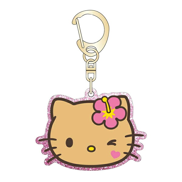 楽天市場】ハローキティ アクリルキーホルダー ハイビスカス 日焼け