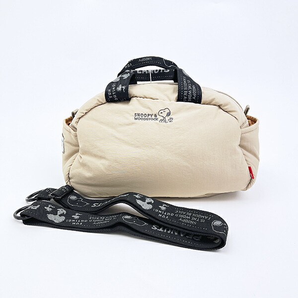 スヌーピー 2WAYショルダーバッグ マットベージュ ROOTOTE ルートート コラボ SNOOPY 送料込み
