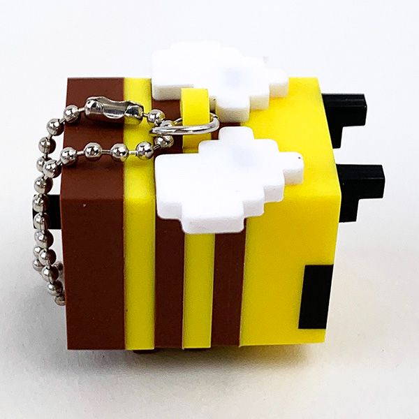 MinecraftPVCマスコットキーホルダーハチキーチェーンマインクラフトマイクラ