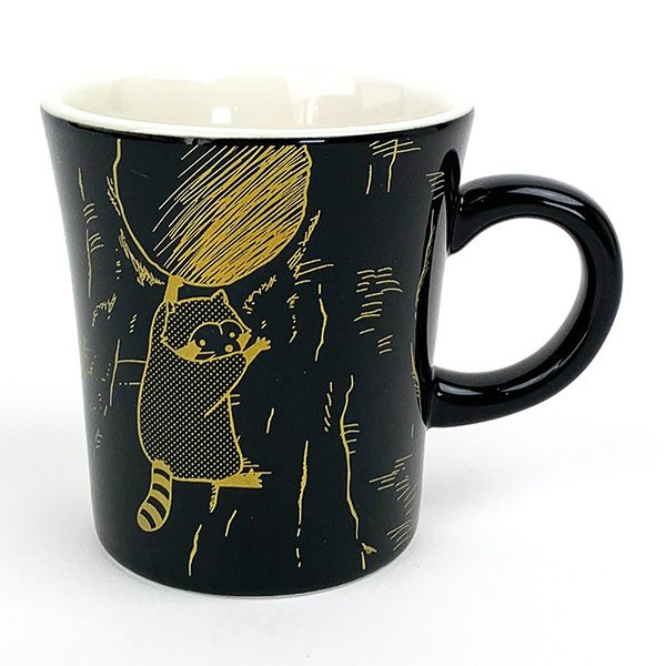 あらいぐまラスカル クラシック マグ ブラック マグカップ ランチ ティータイム ギフト画像