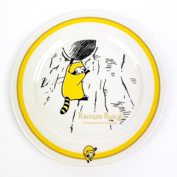 あらいぐまラスカル クラシック プレート ホワイト 皿 ランチ ギフト画像