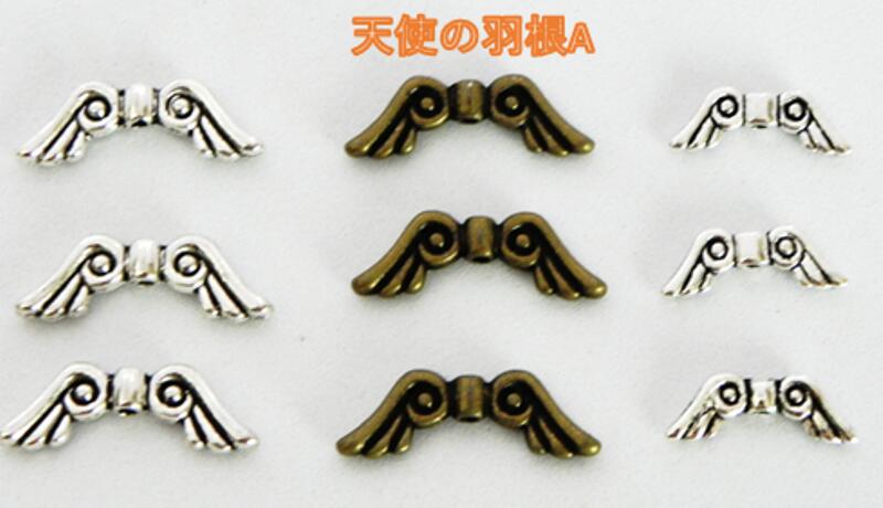 楽天市場】◇金属チャーム◇☆ 天使の羽根 A ☆ 30個入 天使の