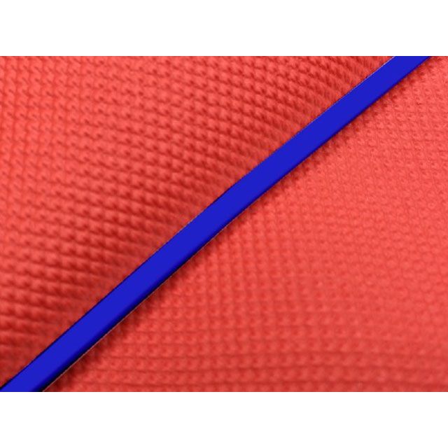 グロンドマン トゥデイ 国産シートカバー スベラーヌレッド トゥデイFI トゥデイ タイプ 張替 仕様 青パイピング 型式 AF61 GH42HC440P50