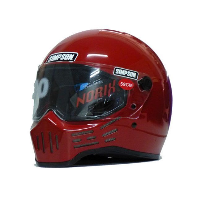 シンプソン MODEL30 ヘルメット カラー レッド サイズ 60cm 3305206000｜モトメガネ 店 37,253円