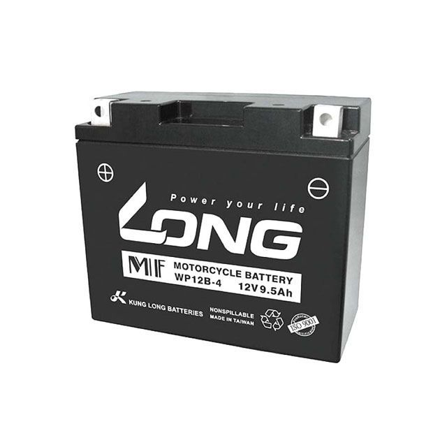 ロング バッテリー 12V/9.5Ah 液注入済 互換 YT12B-BS/GT12B-4/FT12B-4 汎用 WP12B-4