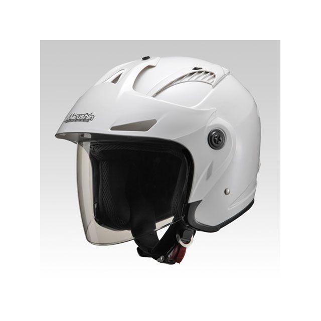 マルシン M-385 ジェットヘルメット（ホワイトメタリック） JAN_4980579001522