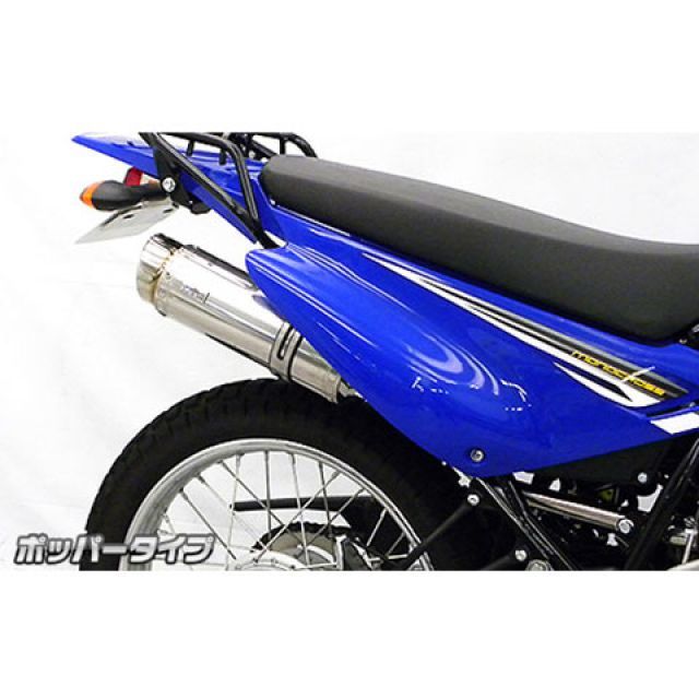 ウイルズウィン XTZ125（2016～）用 スリップオンマフラー ポッパータイプ XTZ125 オプション オプションB＋C