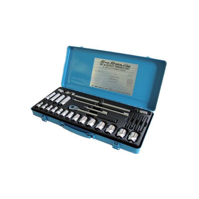 興和精機 フラットパワーソケット 3/8SQ 仕様 ラチェットハンドル 3/8SQ KL-2-3753GB