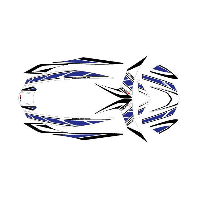 【メーカー直送】エムディーエフ シグナスX グラフィックキット ストロボ ブルー シグナスX タイプ コンプリートセット M19CYG-D-BU-ALL|モトメガネ 店