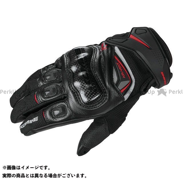 コミネ GK-224 カーボンプロテクトレザーメッシュグローブ（ブラック） カラー S ・06-224｜モトメガネ 店