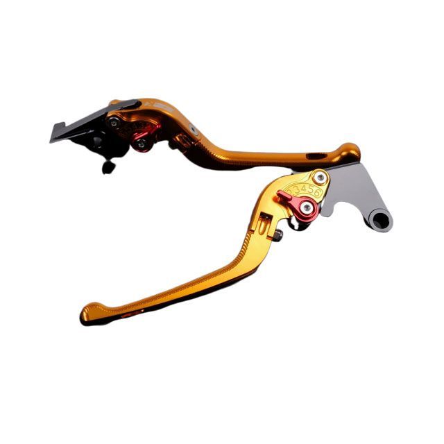 SPEEDRA アルミビレットアジャストレバーセット 3D可倒式（レバー本体：ゴールド） アジャスター レッド HO0407195-RD