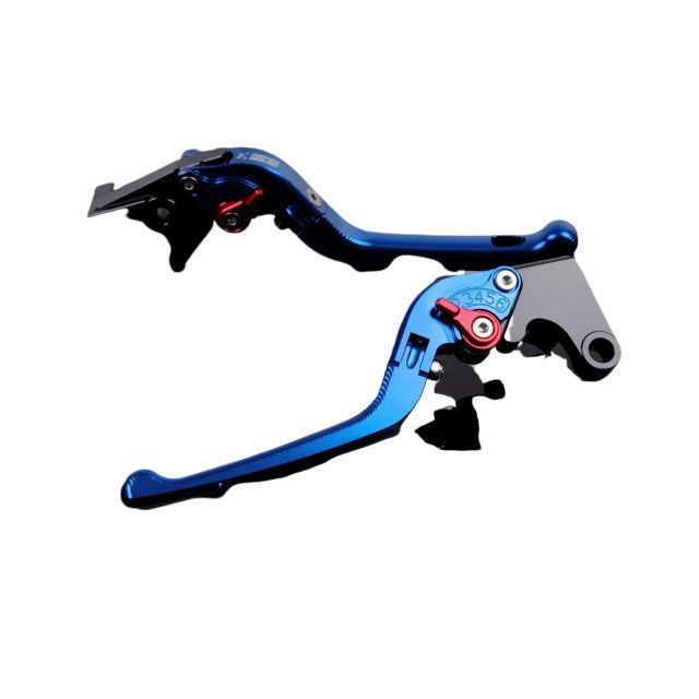 SPEEDRA アルミビレットアジャストレバーセット 3D可倒式（レバー本体：ブルー） アジャスター レッド KA0406720-RD