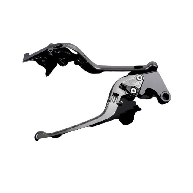 SPEEDRA アルミビレットアジャストレバーセット 3D可倒式（レバー本体：チタン） アジャスター ブラック SU0405126-BK｜モトメガネ 店