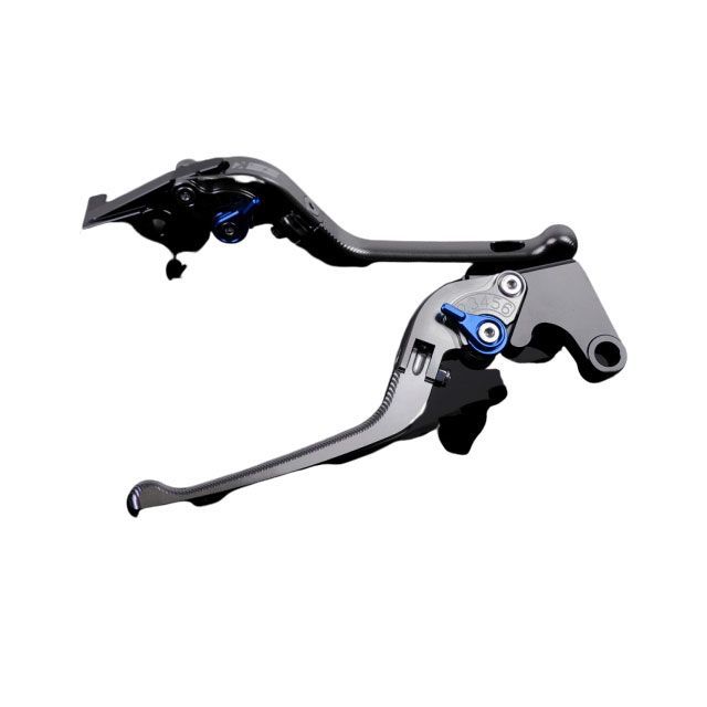 SPEEDRA アルミビレットアジャストレバーセット 3D可倒式（レバー本体：チタン） アジャスター ブルー TR0405182-BE