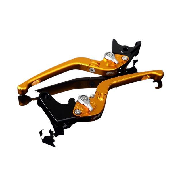 SPEEDRA アルミビレットアジャストレバーセット 3D可倒式（レバー本体：マットゴールド） YZF-R6 アジャスター マットシルバー LVDM045GD-SR