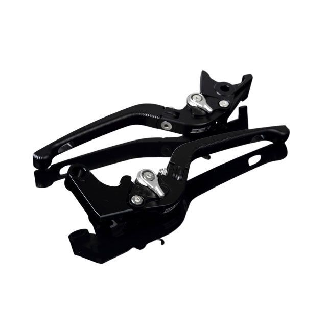 SPEEDRA アルミビレットアジャストレバーセット 3D可倒式（レバー本体：マットブラック） アジャスター マットシルバー LVDM052BK-SR