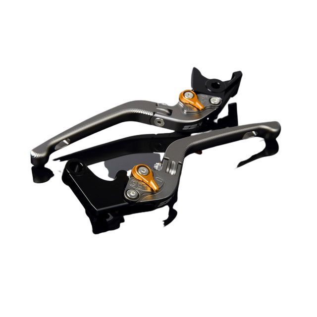 SPEEDRA アルミビレットアジャストレバーセット 3D可倒式（レバー本体：マットチタン） アジャスター マットゴールド LVDM068TM-GD