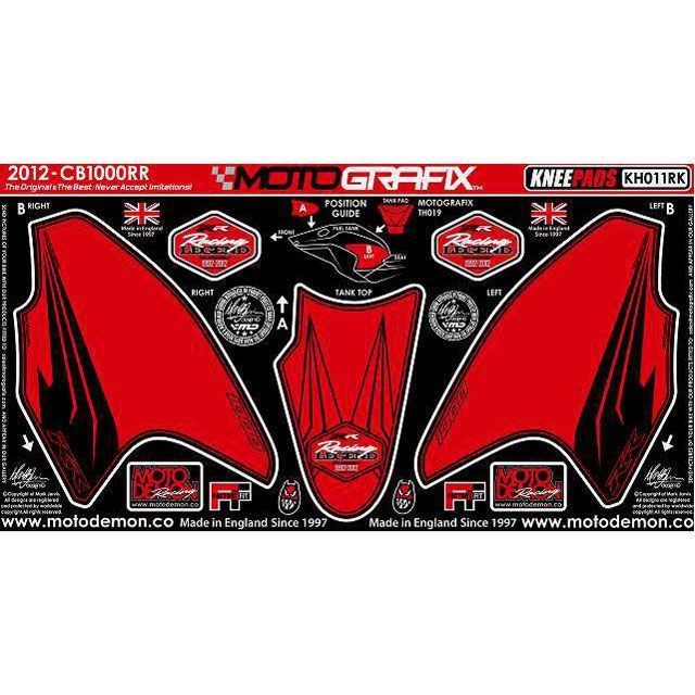 モトグラフィックス ボディパッド Knee ホンダ CBR1000RR タイプ KH011RK MT-KH011RK｜モトメガネ 店 13,028円