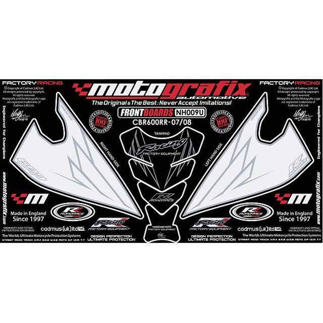 モトグラフィックス NH009U ボディパッド Front＆Tankpad ホンダ CBR600RR RR-7/RR-8 MT-NH009U｜モトメガネ 店