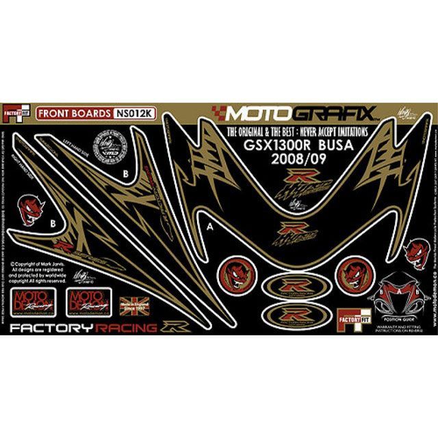 モトグラフィックス ボディパッド Front スズキ GSX1300R隼 タイプ NS012K MT-NS012K｜モトメガネ 店