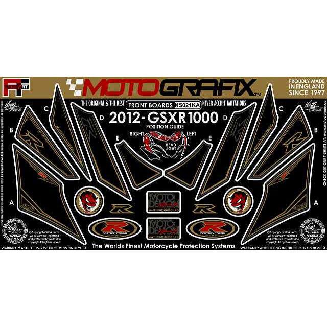 モトグラフィックス ボディパッド Front スズキ GSX-R1000 タイプ NS021KA MT-NS021KA｜モトメガネ 店