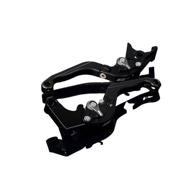 SPEEDRA アルミビレットアジャストレバーセット 可倒延長式（レバー本体：マットブラック） アジャスター マットチタン エクステンション マットブラック LVGM009BK-TMBK